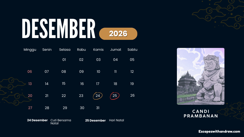 Kalender Desember Indonesia 2026