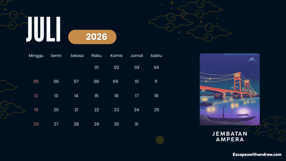 Kalender Juli Indonesia 2026