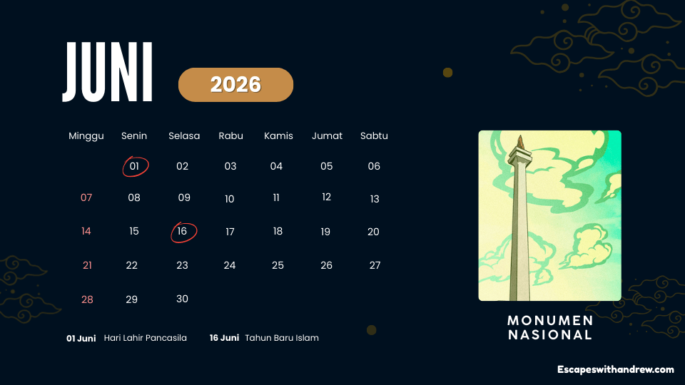 Kalender Juni Indonesia 2026