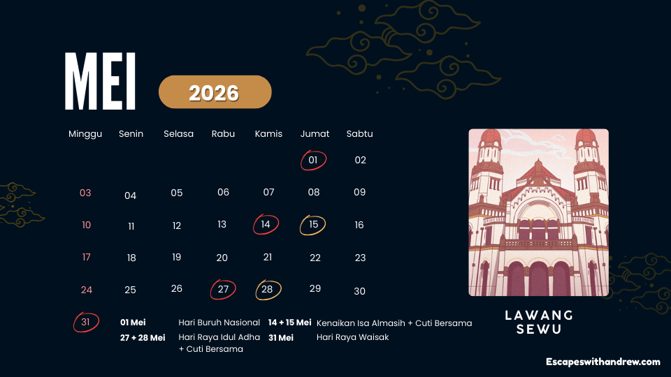 Kalender Mei Indonesia 2026