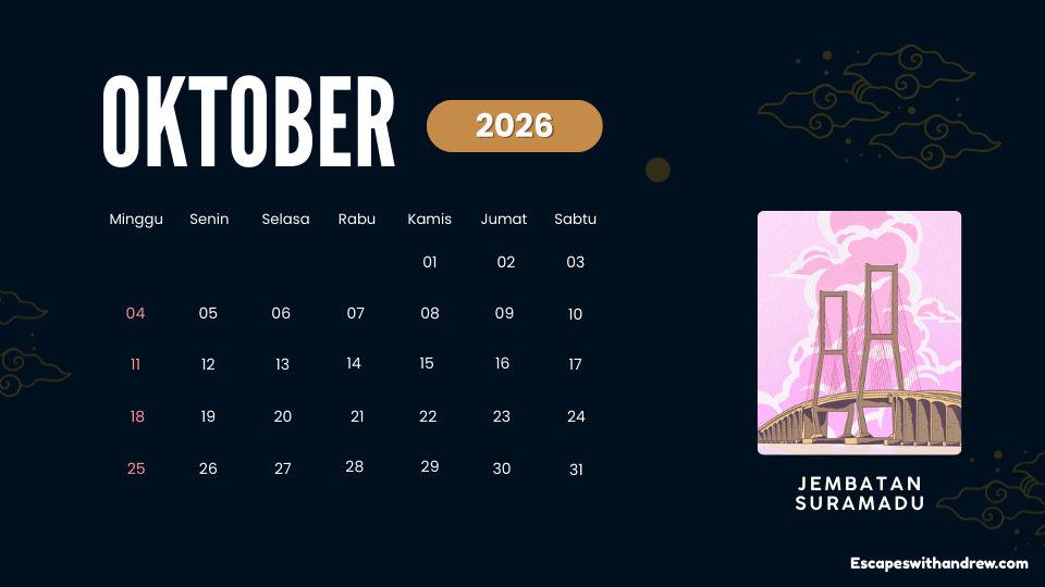 Kalender Oktober Indonesia 2026