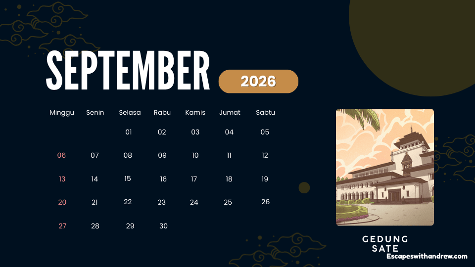 Kalender September Indonesia 2026