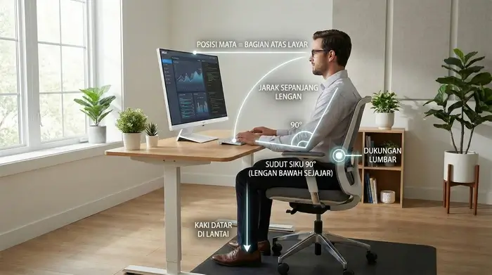 Ergonomi dan Psikologi Ruang Kerja yang Rapi